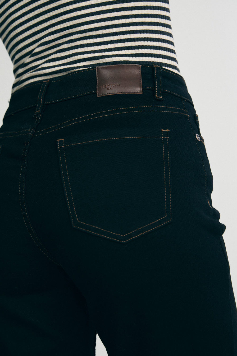 Jeans with a large cuff