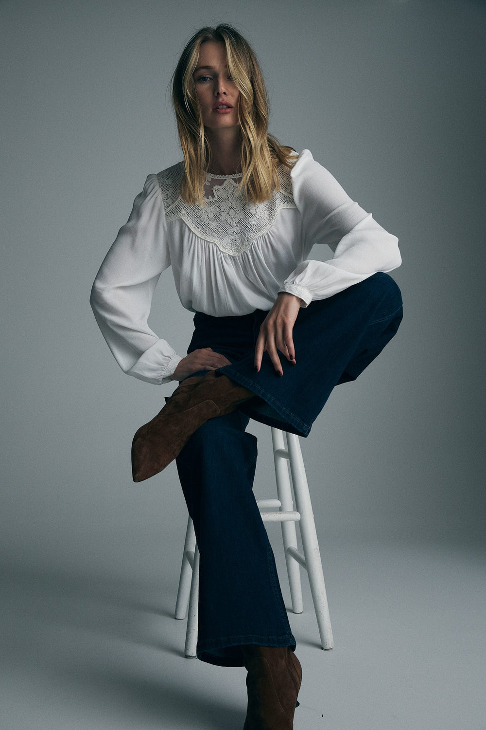 Jeans with side tabs