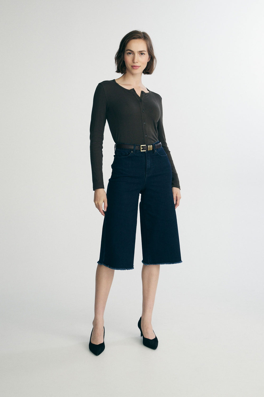Culotte high waist jeans
