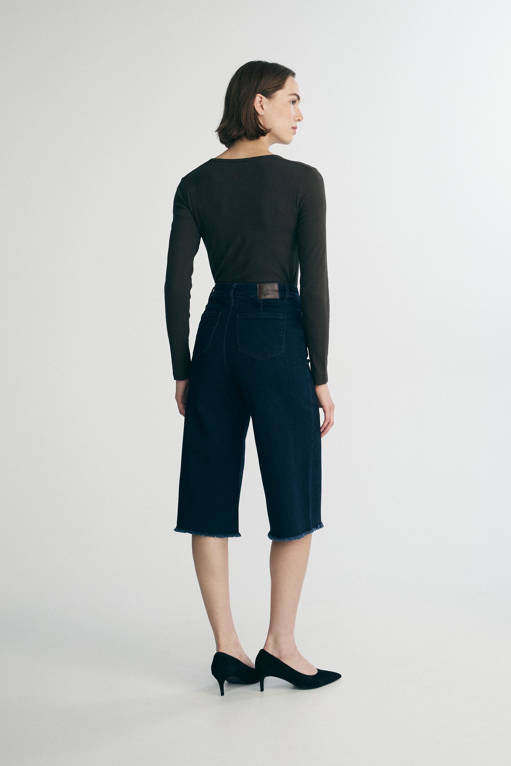 Culotte high waist jeans