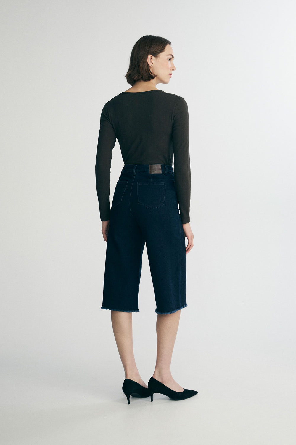 Culotte high waist jeans