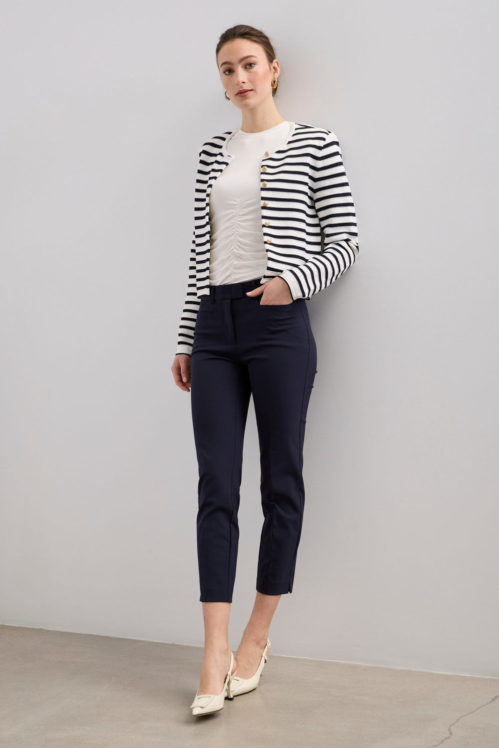 Urban fit crop pant with elastic waist