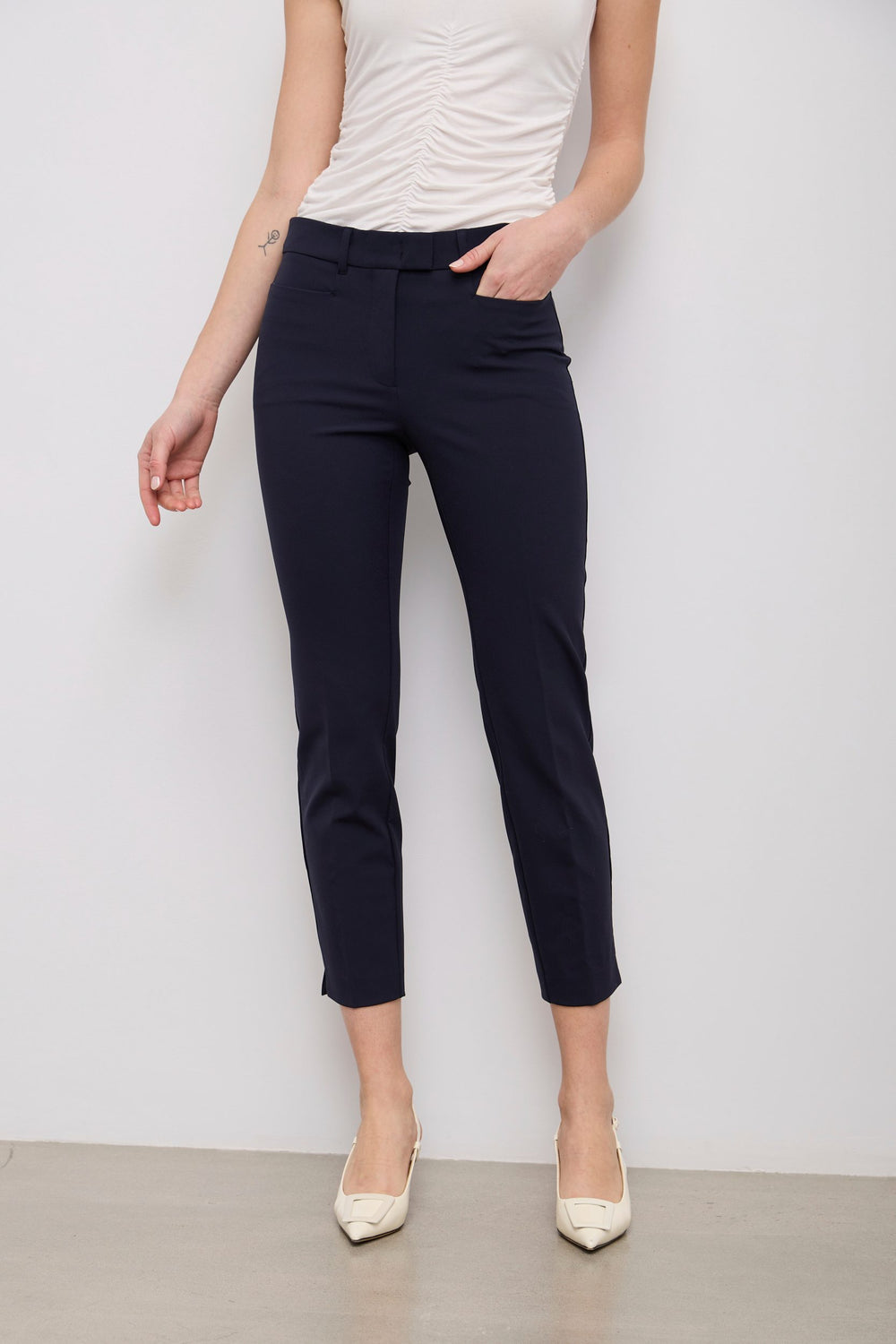 Urban fit crop pant with elastic waist