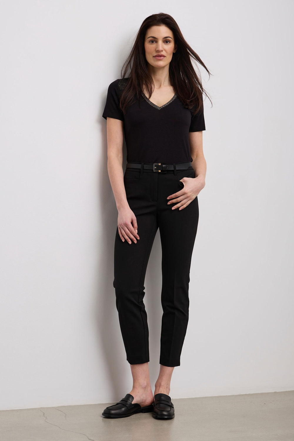 Urban fit crop pant with elastic waist