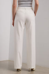 Wide leg pant with pleats