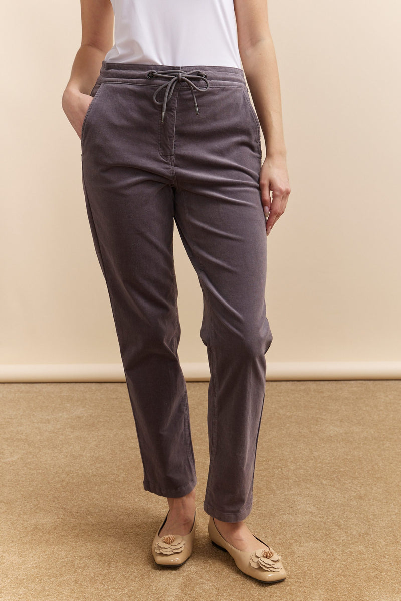 Corduroy pant with drawstring