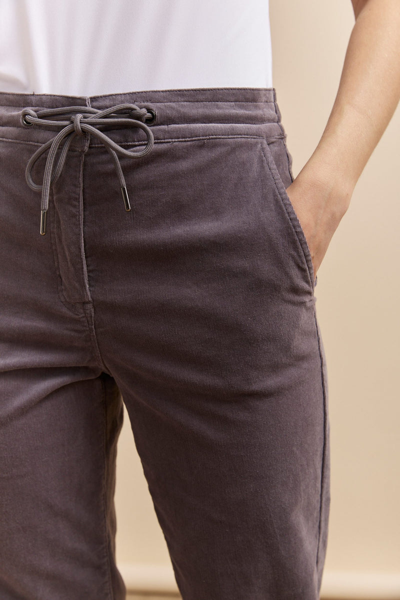 Corduroy pant with drawstring