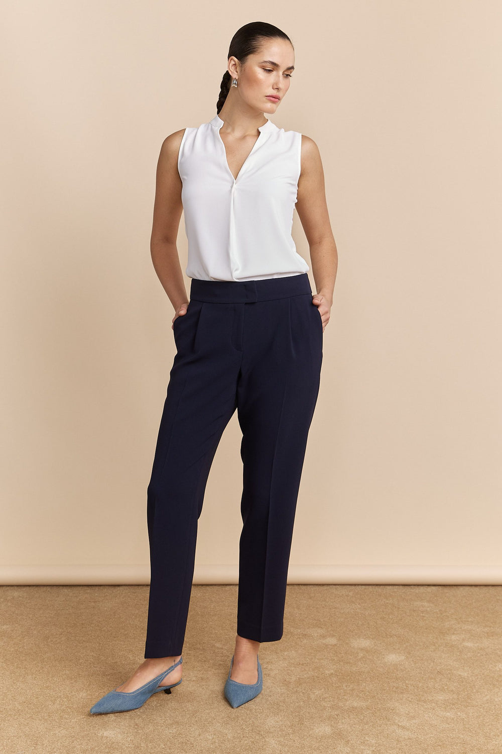 Pleated pants