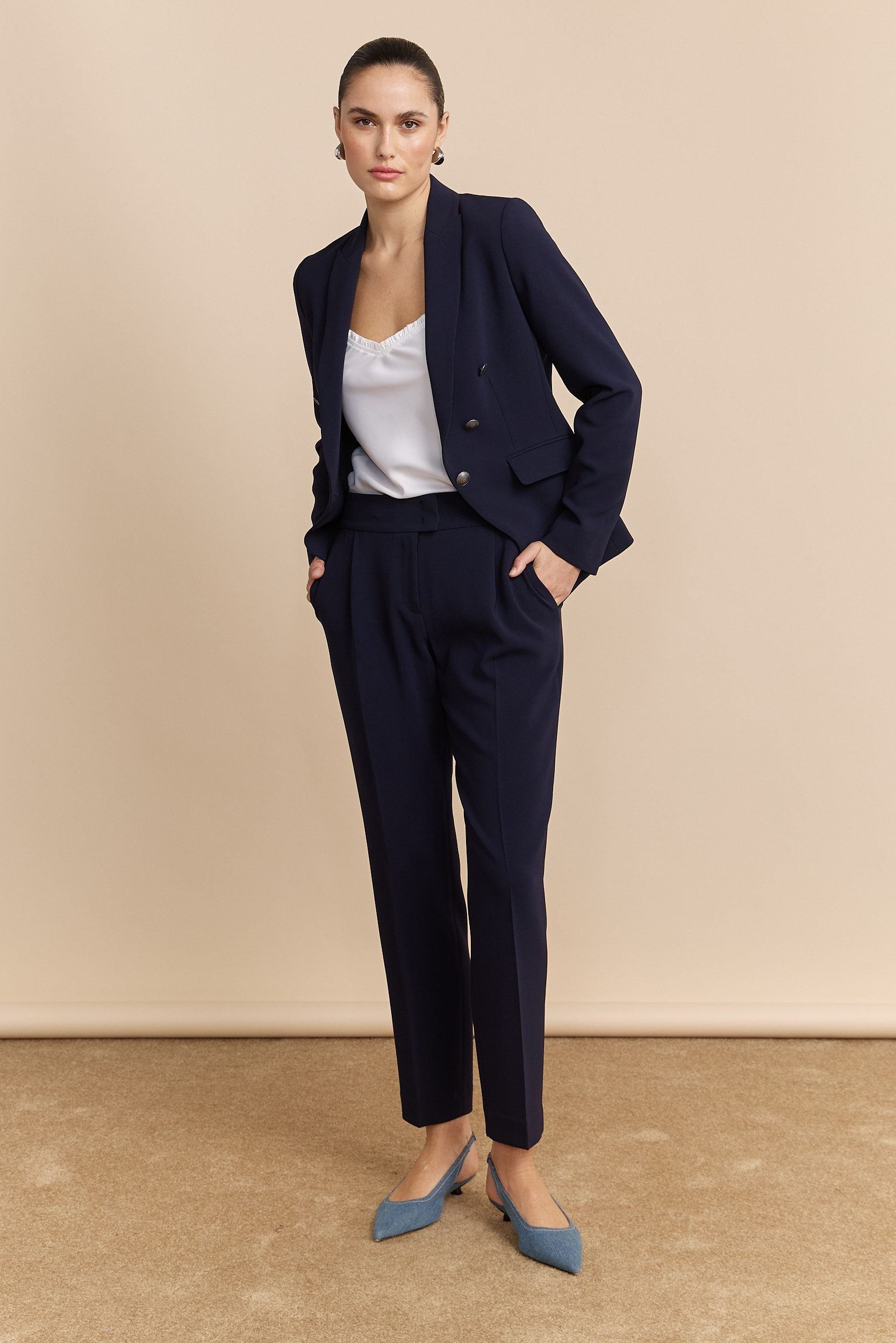 Pleated pants