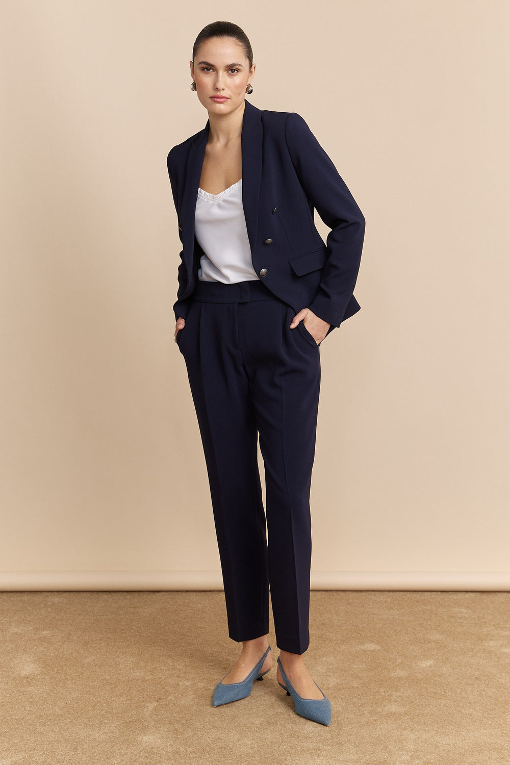 Pleated pants