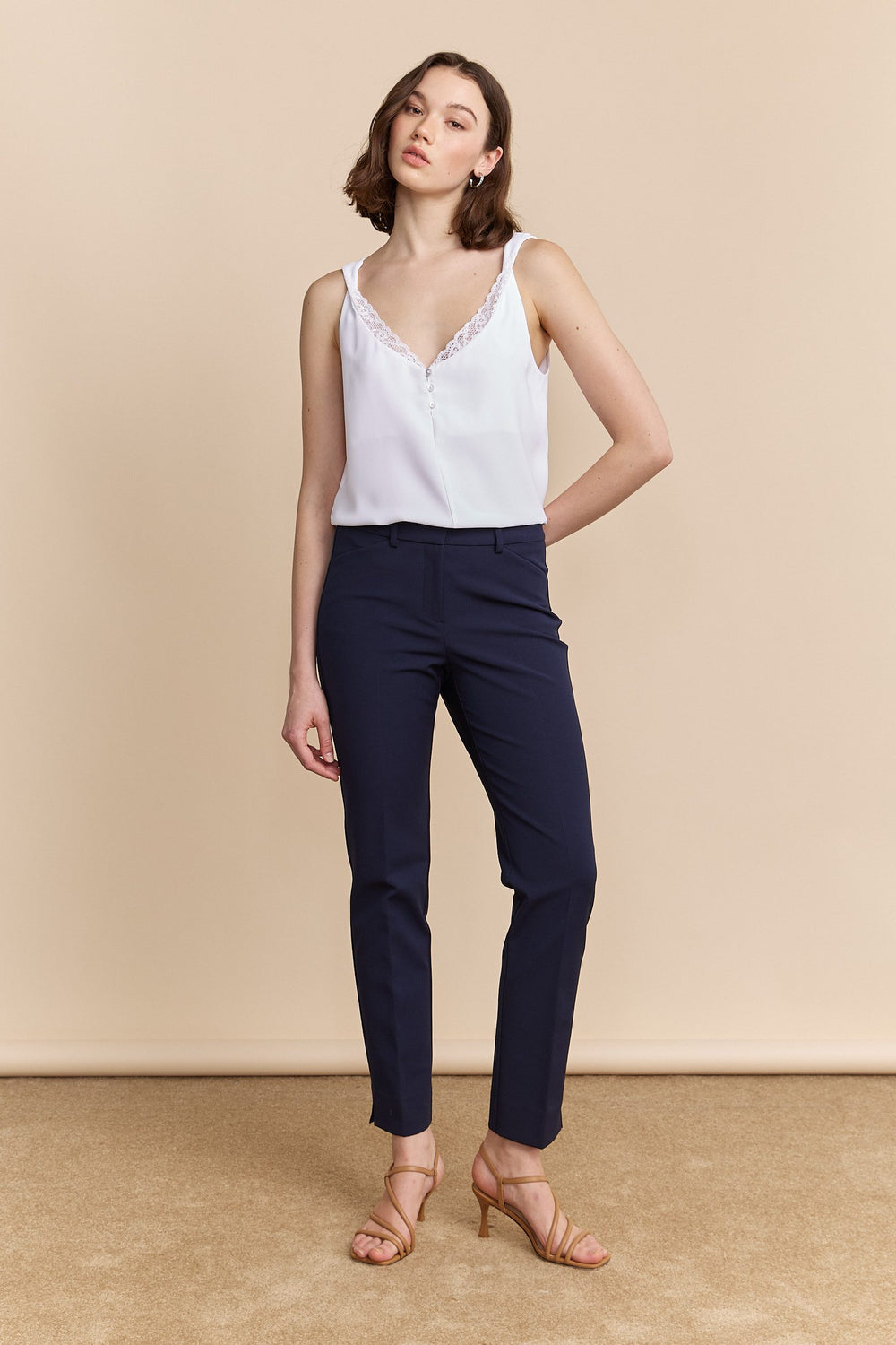 Straight cropped pant