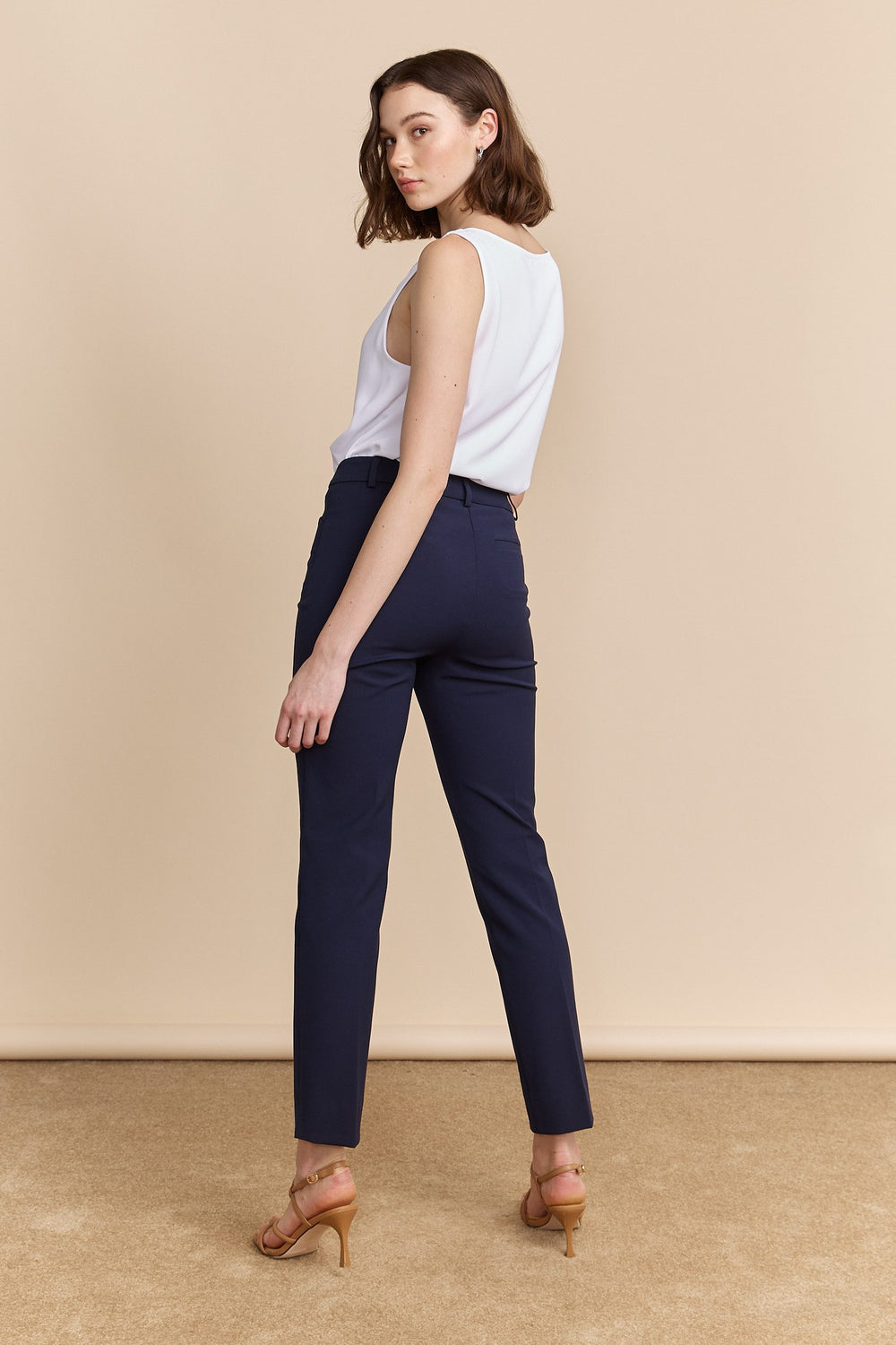 Straight cropped pant