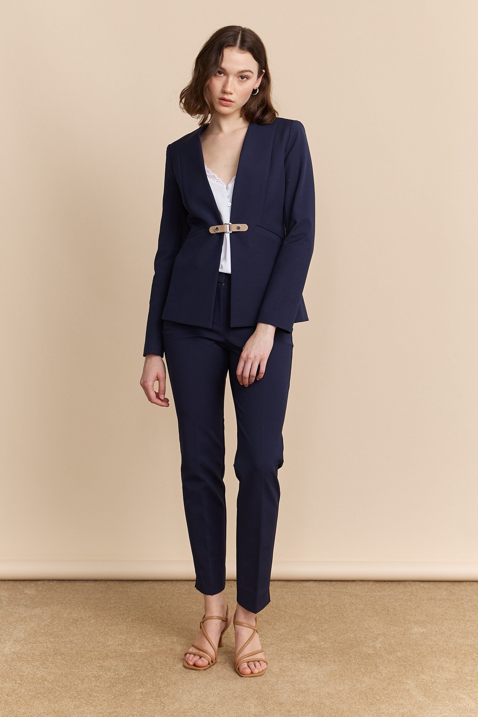 Straight cropped pant
