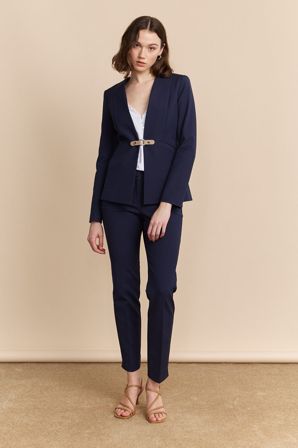 Straight cropped pant