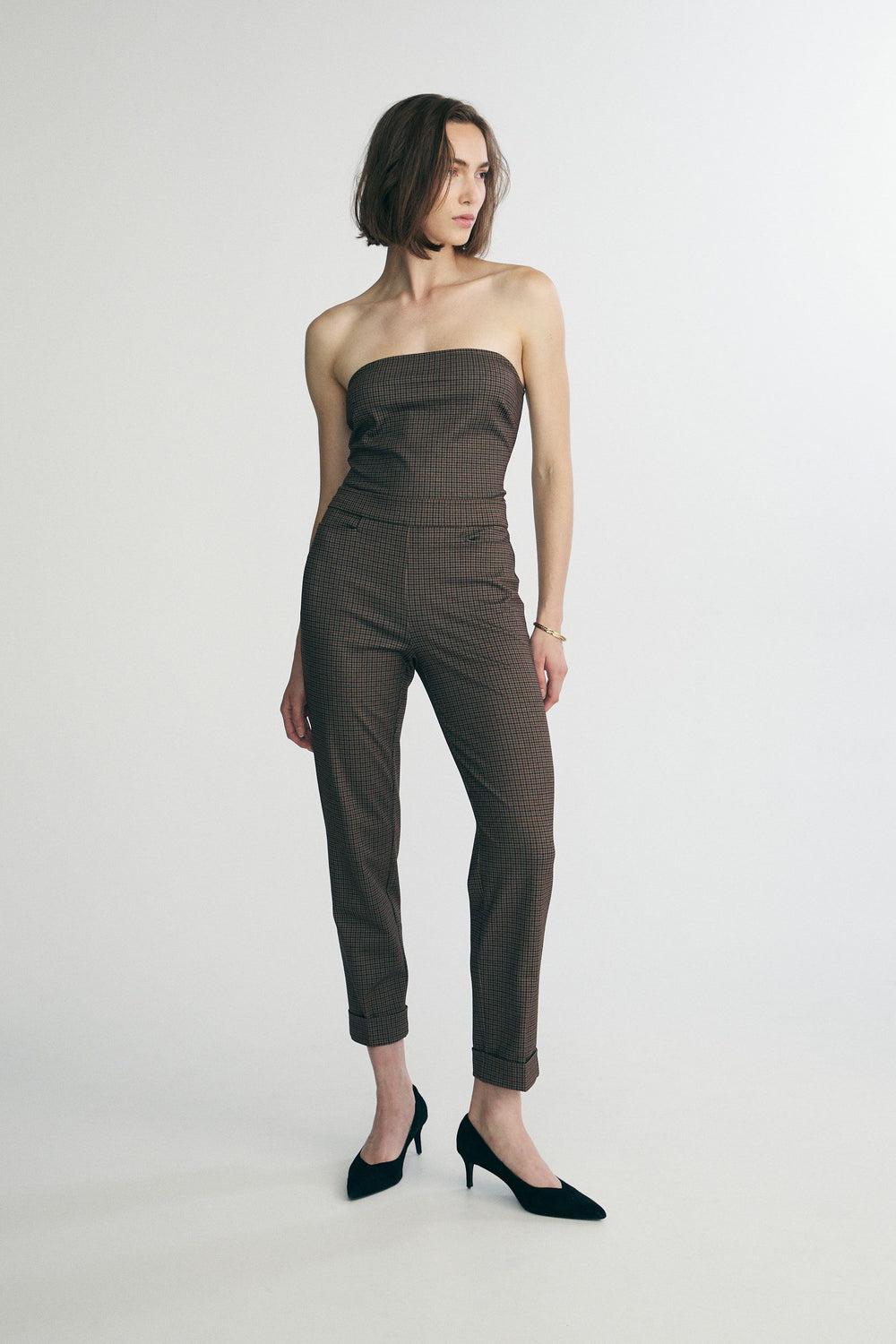 Stretch pant with elastic waist