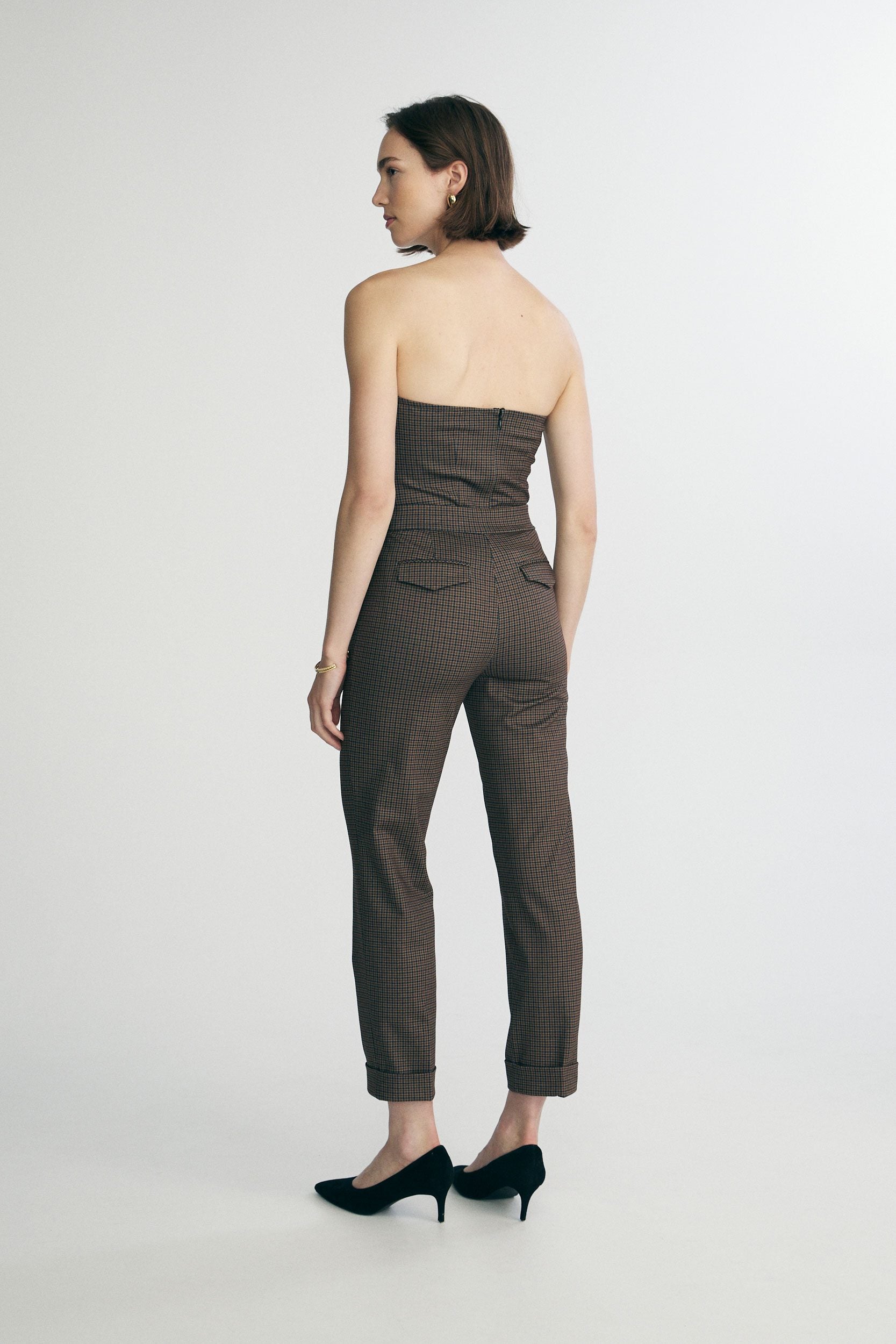 Stretch pant with elastic waist