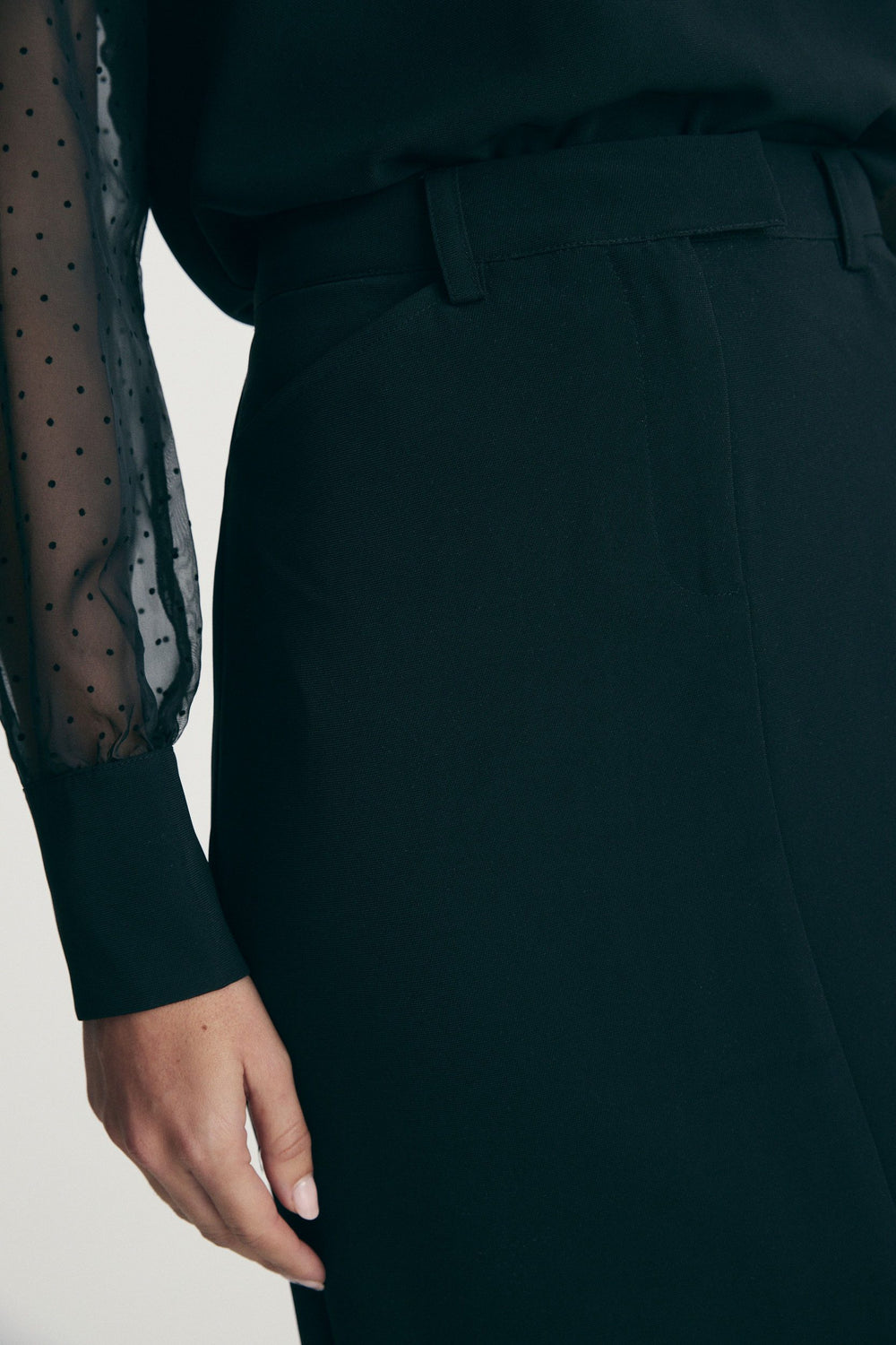 Straight long skirt
