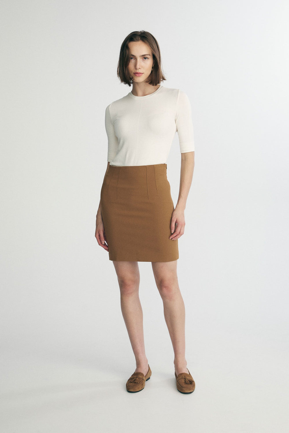 High waist pencil skirt