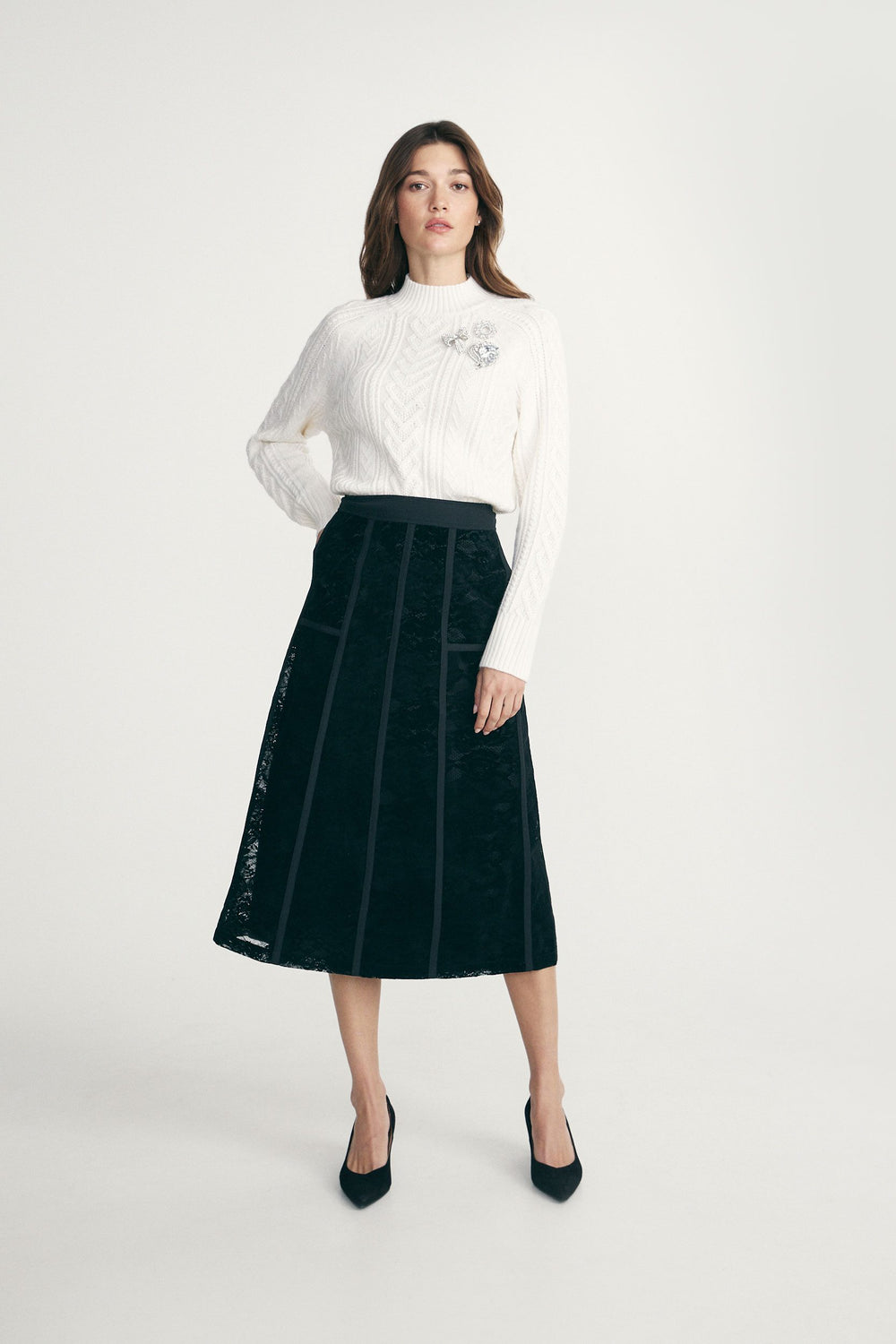 Long lace skirt
