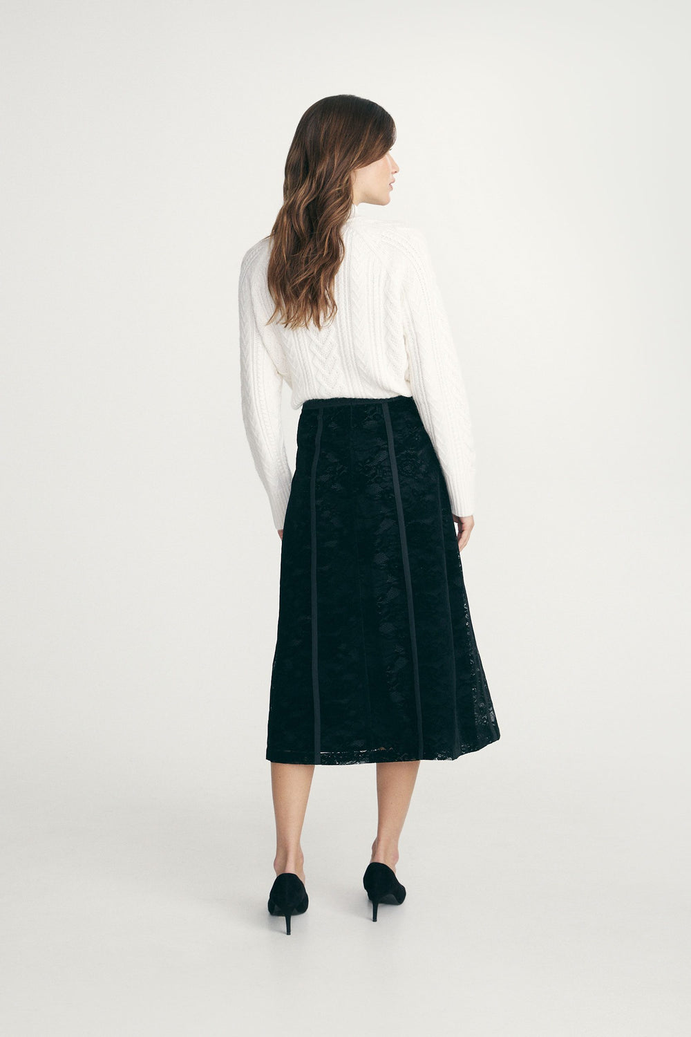 Long lace skirt