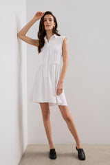 Fluid shirt dress