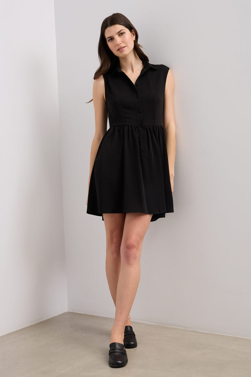 Fluid shirt dress