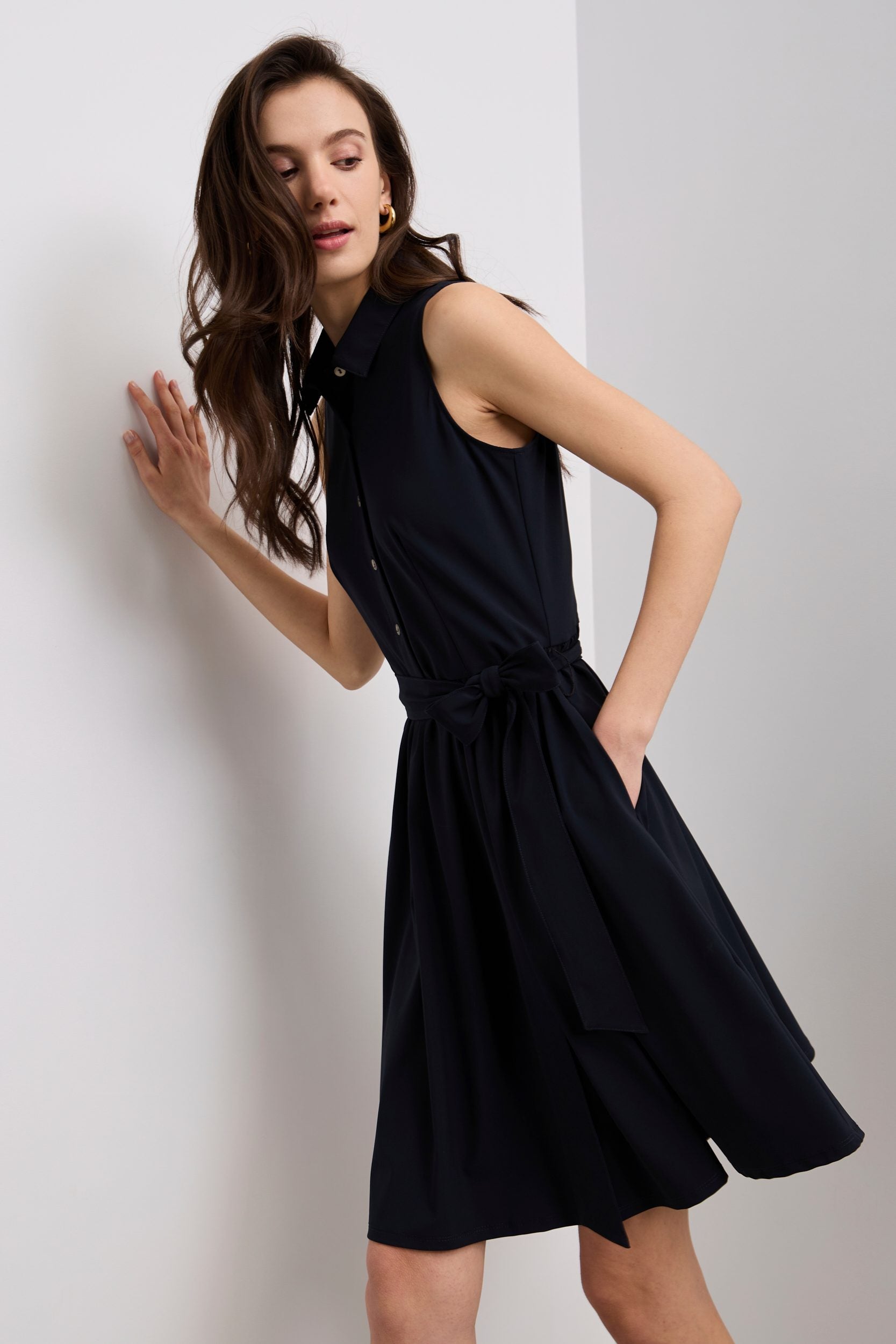 Sport Chic fit and flare sleeveless dress
