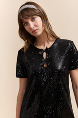 A line sequins dress