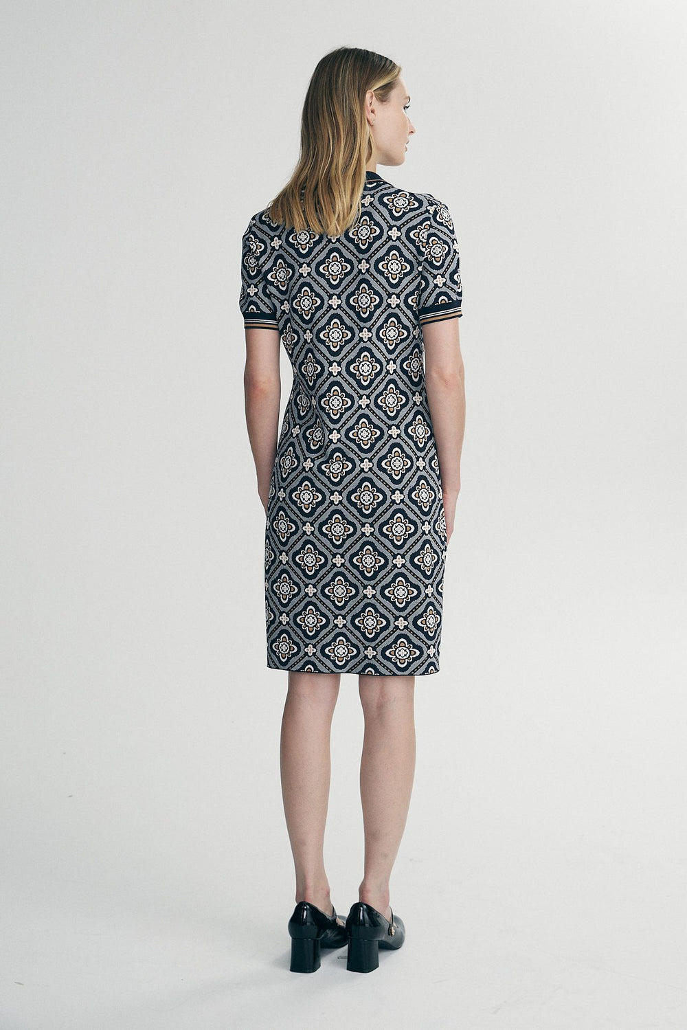 Jacquard knit dress