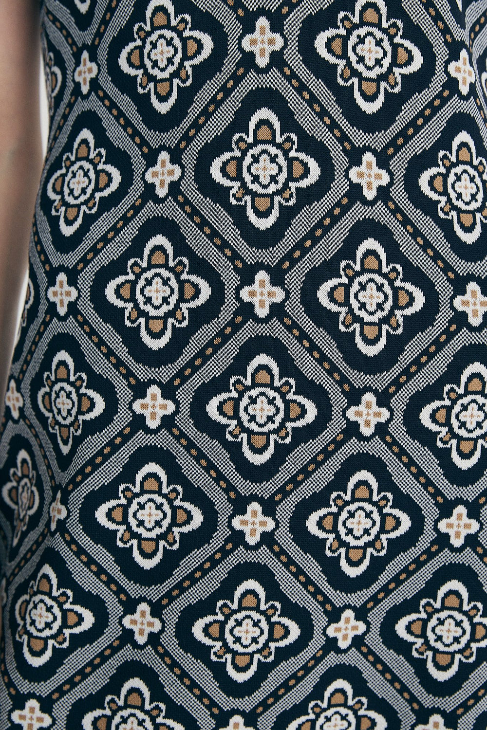 Jacquard knit dress