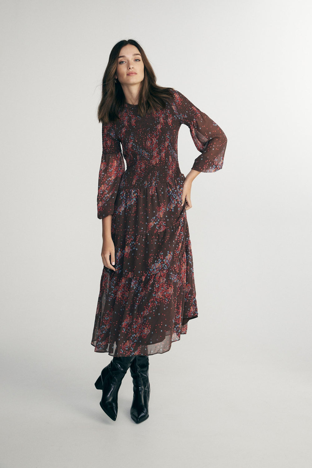Floral print dress