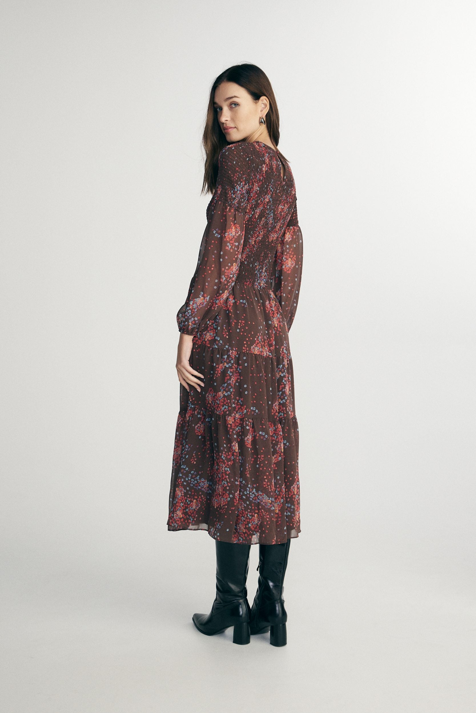 Floral print dress