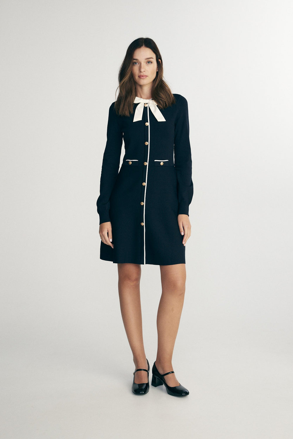 Fit & flare knitted dress
