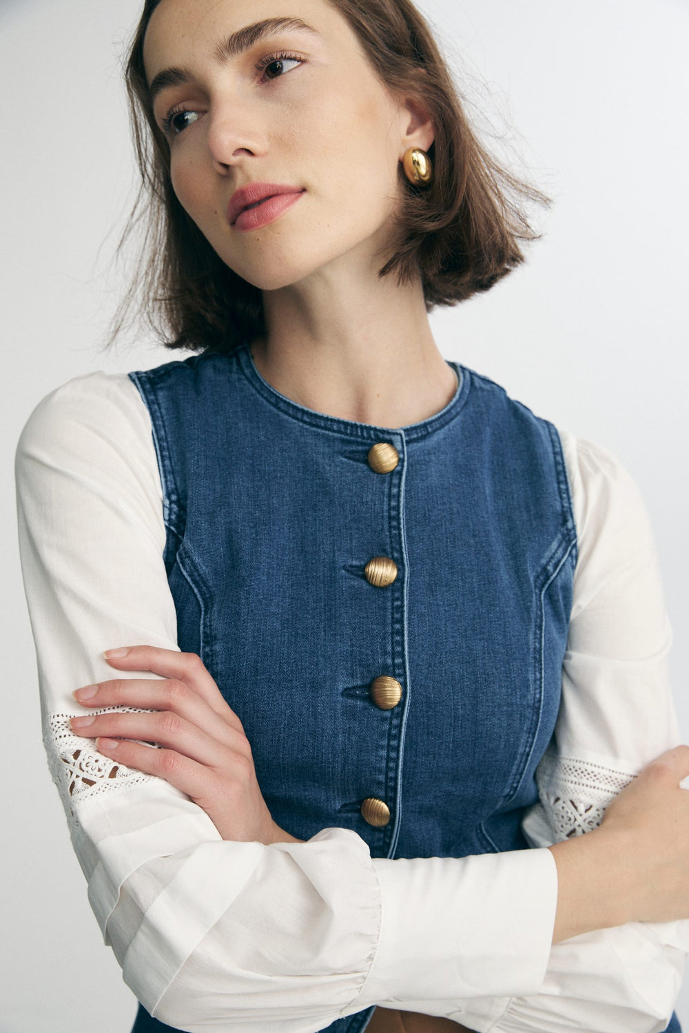 Denim vest