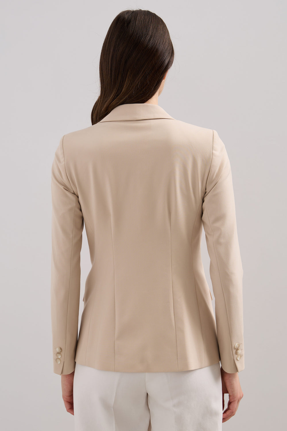 Fitted jacket with pocket scarf