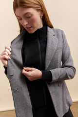 Blazer with removable dickey