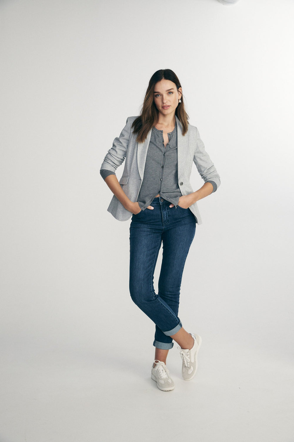 Stretch tailored blazer