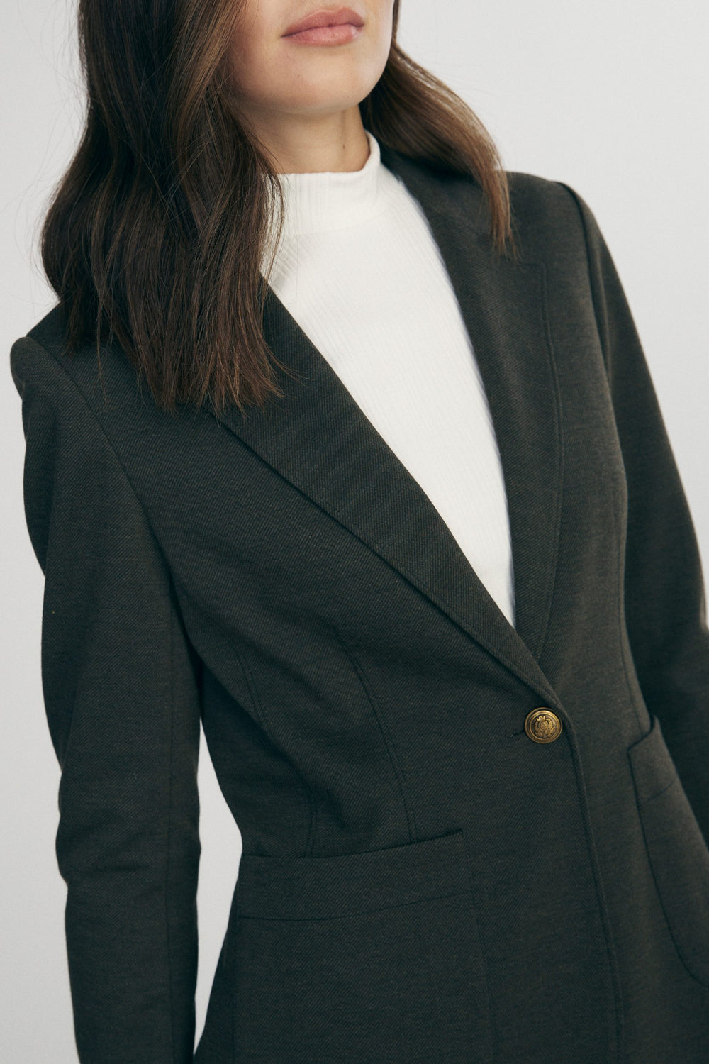 Fitted stretch blazer