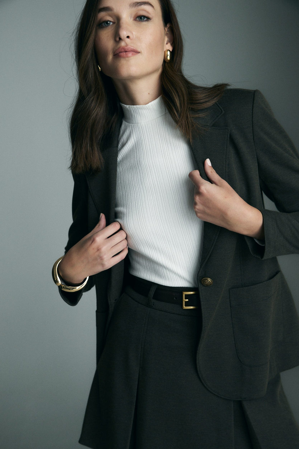 Fitted stretch blazer
