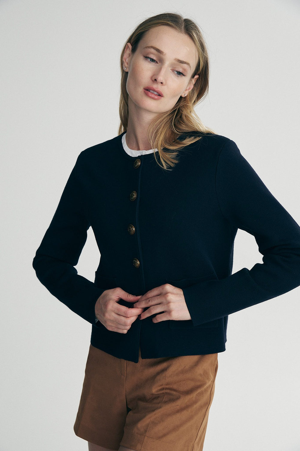 Knit blazer