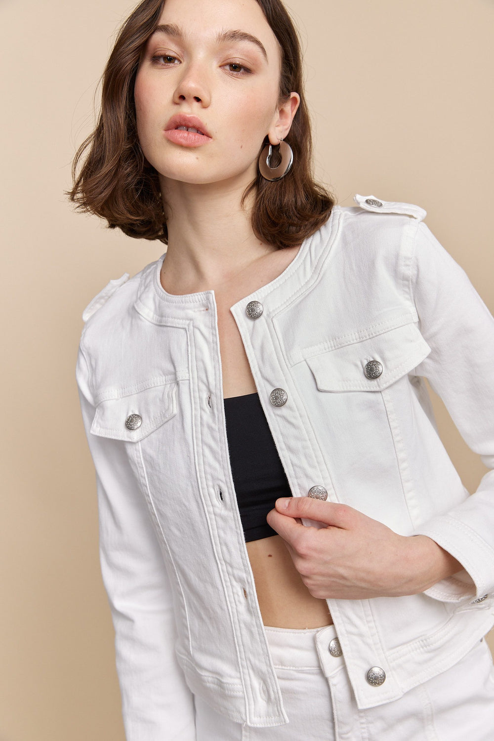 Denim casual jacket