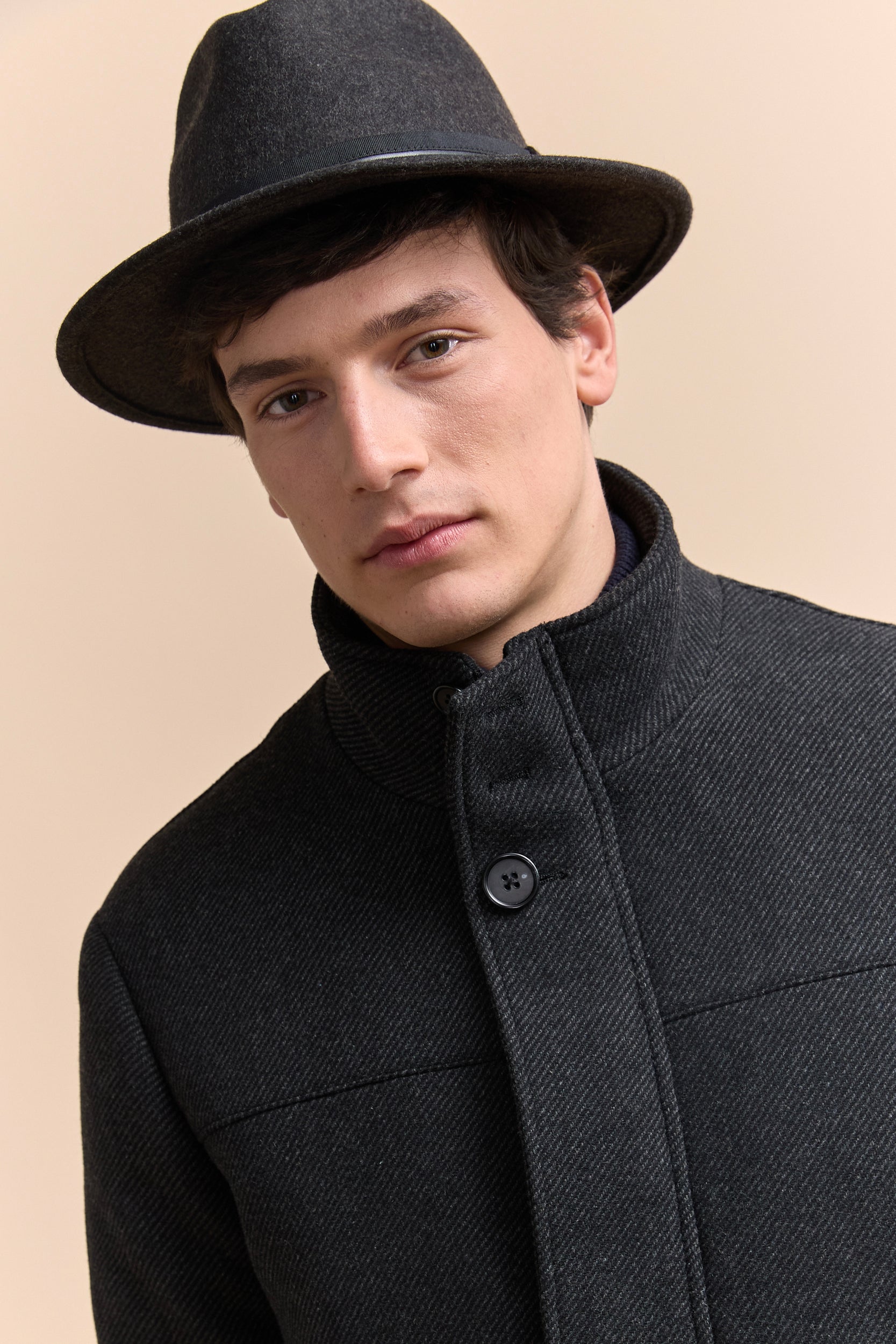 Wool felt fedora hat