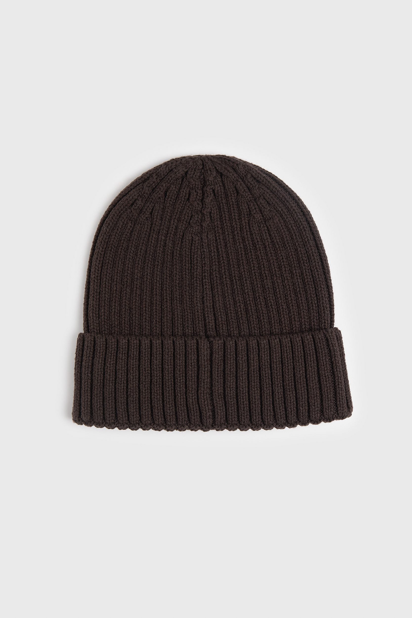 Rib knit beanie