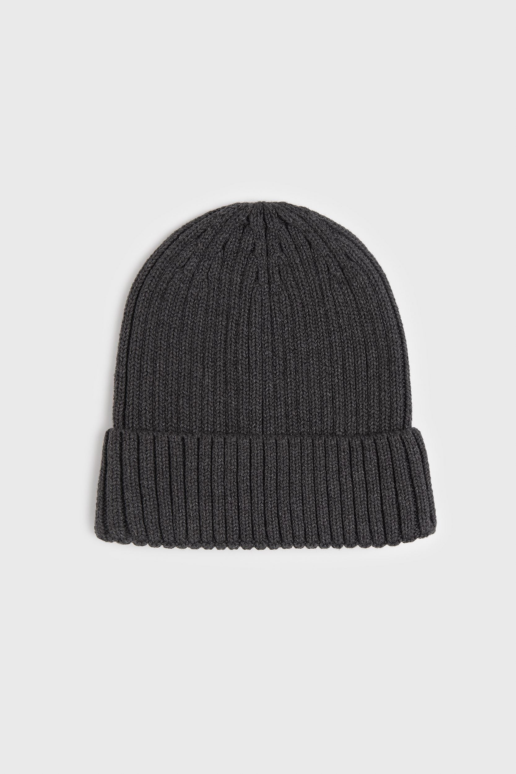 Rib knit beanie