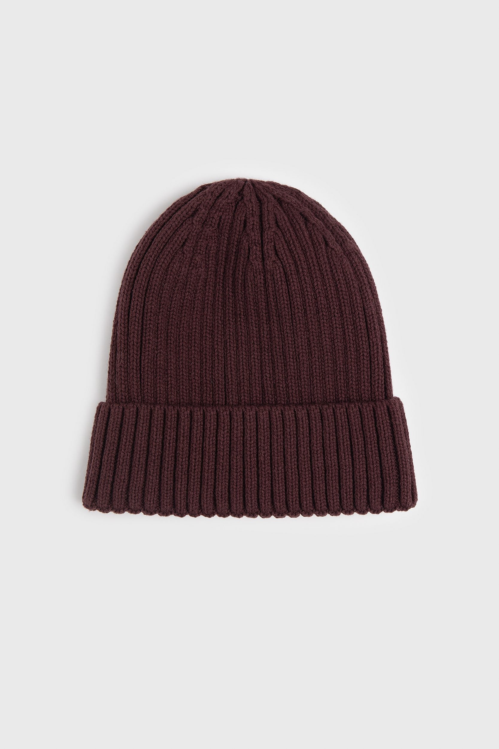 Rib knit beanie