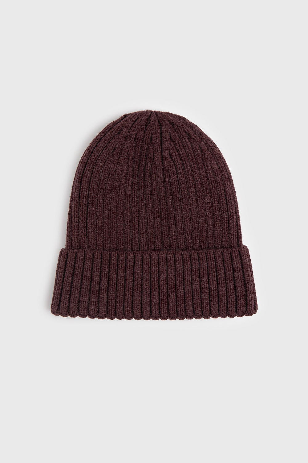 Rib knit beanie