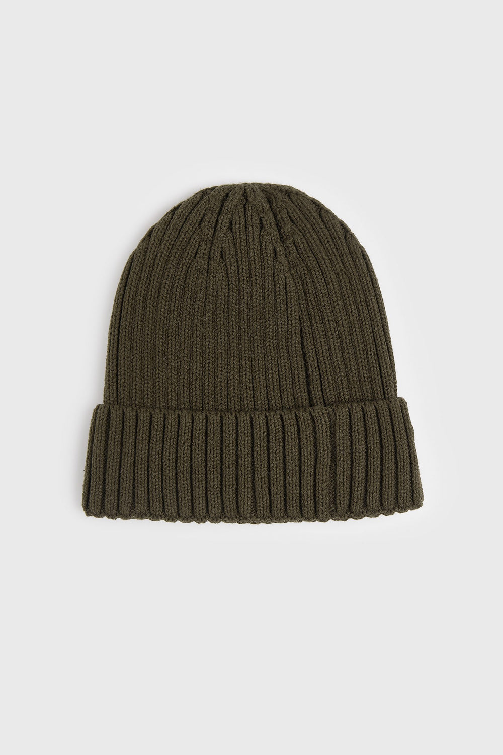 Rib knit beanie