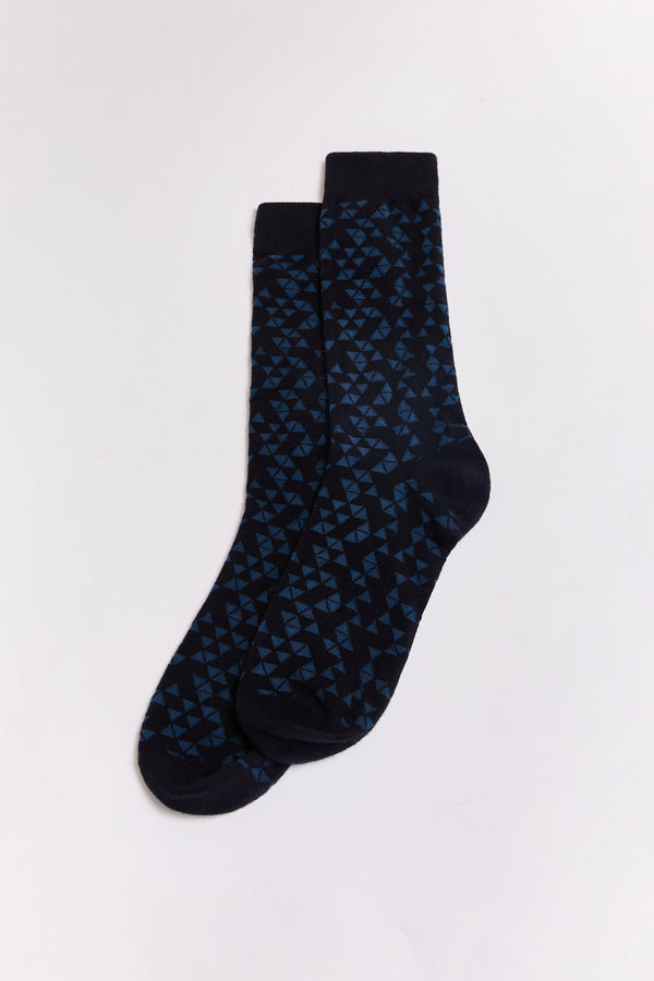 Geometric pattern socks