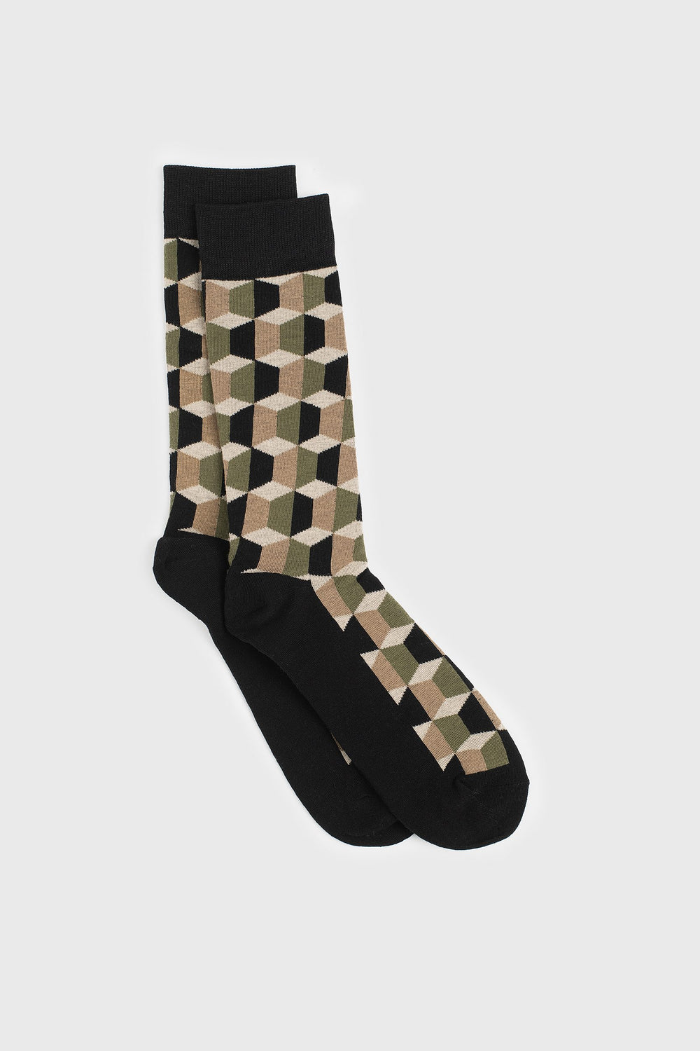 Geometric pattern socks