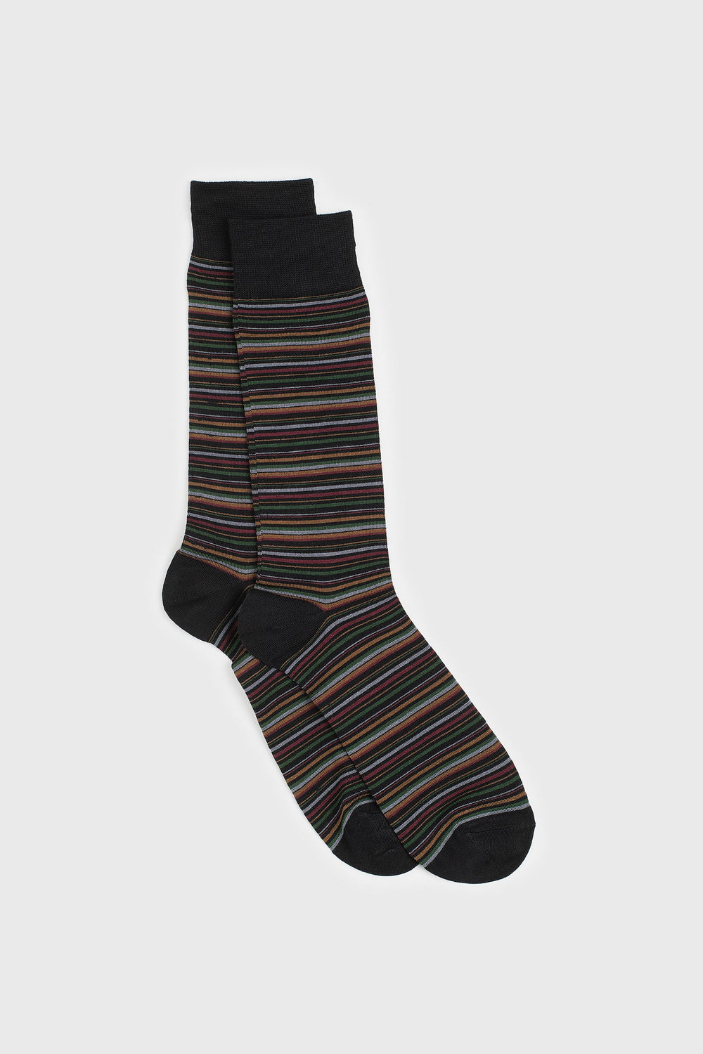 Multicolored striped socks